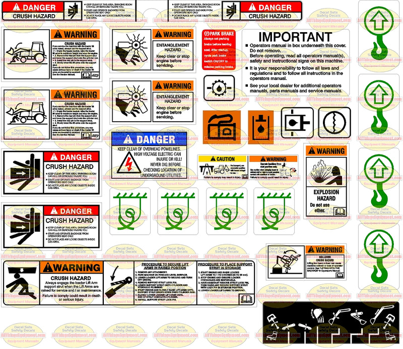 Case Backhoe Safety Set