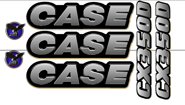 Case CX350D Decal Set