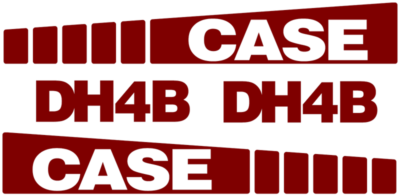 Case DH4B  Decal Set
