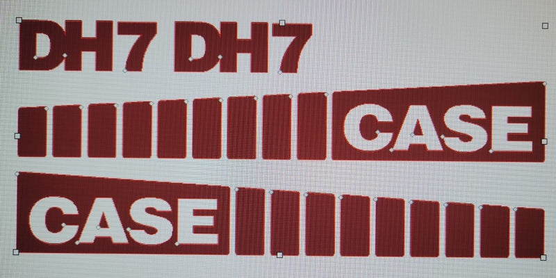Case DH7  Decal Set