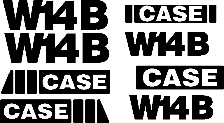 Case W14 Decal Set