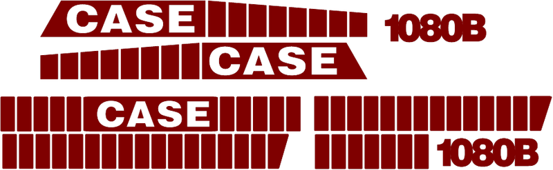 Case 1080B  Decal Set