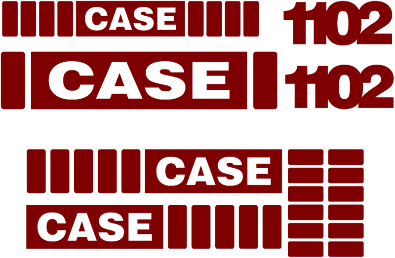 Case 1102 Decal Set