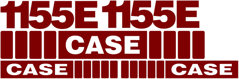 Case 1155E Decal Set