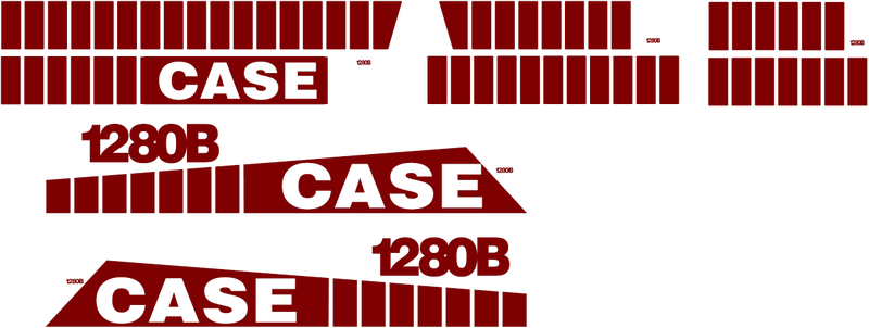 Case 1280B  Decal Set