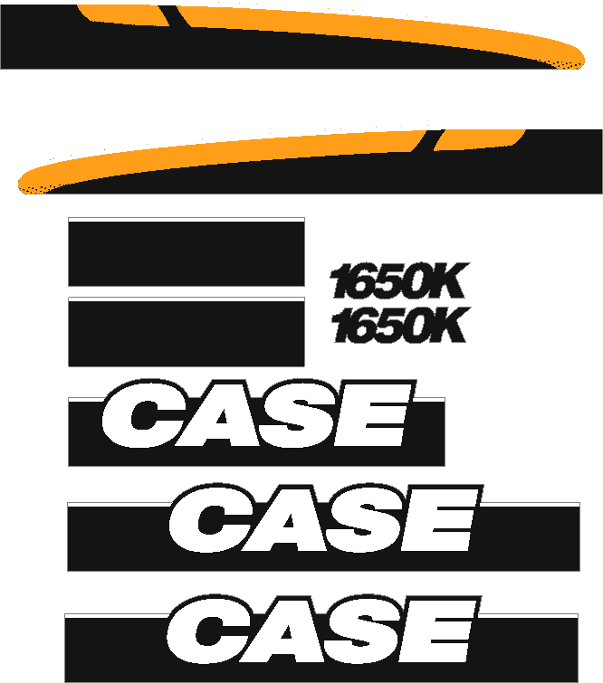 Case 1650K Decal Set