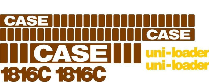 Case 1816C Decal Set