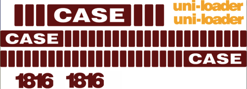 Case 1816 Decal Set