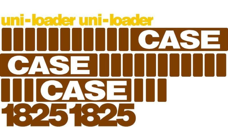 Case 1825 Decal Set