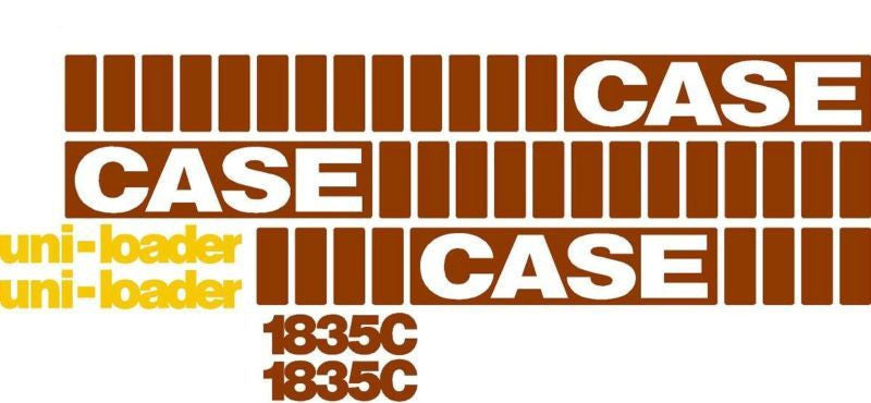 Case 1835C Decal Set