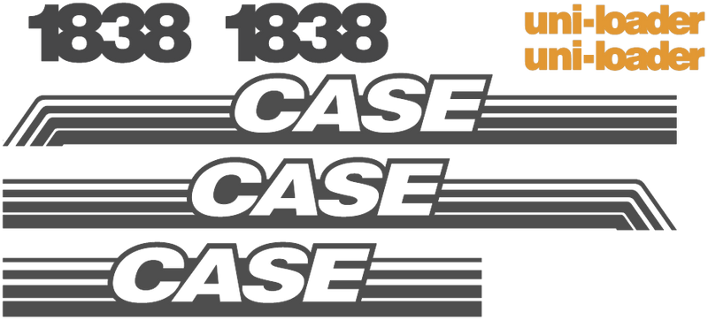 Case 1838 Decal Set