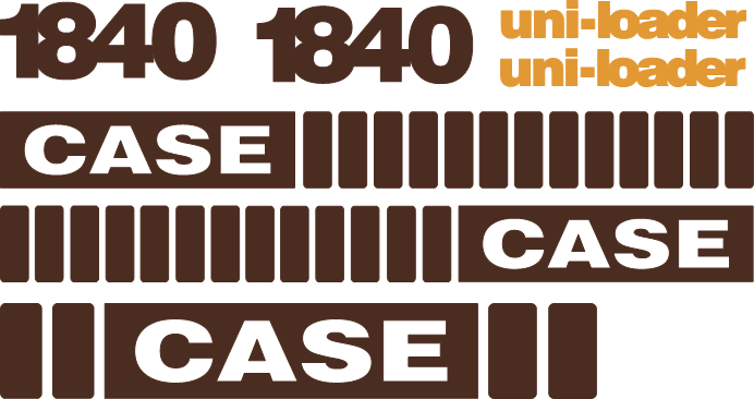 Case 1840 Decal Set