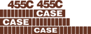 Case 455C  Decal Set