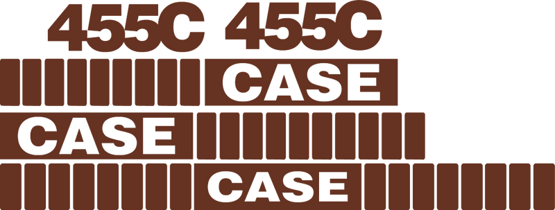 Case 455C  Decal Set
