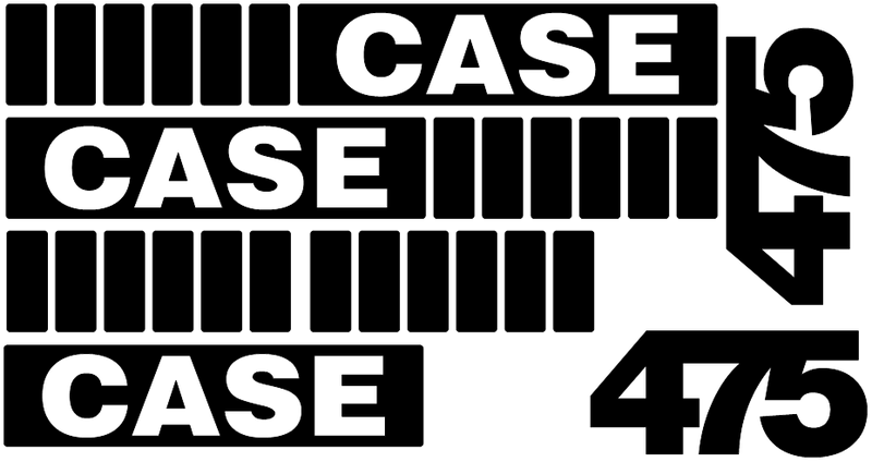 Case 475 Decal Set