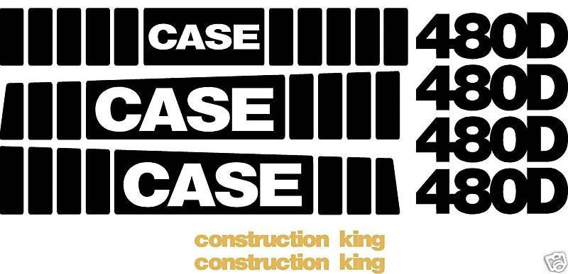 Case 480D Decal Set