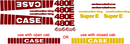 Case 480E Decal Set