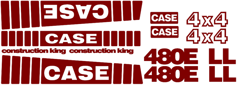 Case 480ELL Decal Set