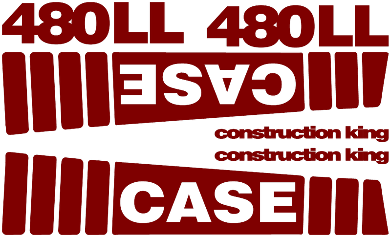 Case 480LL Decal Set