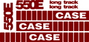 Case 550E Decal Set