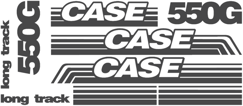 Case 550G LT Decal Set