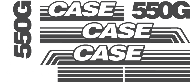 Case 550G Decal Set