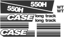 Case 550H WT Decal Set