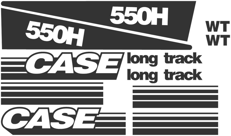 Case 550H WT Decal Set