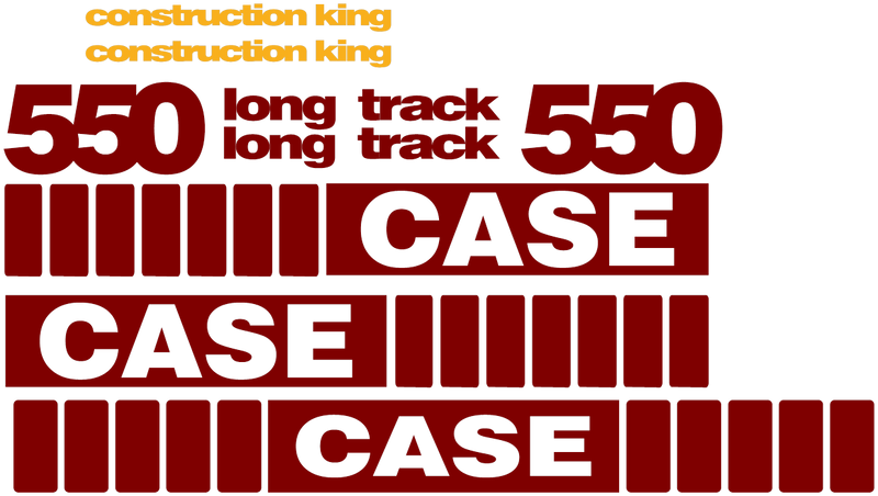 Case 550 Decal Set
