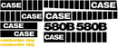 Case 580B Decal Set