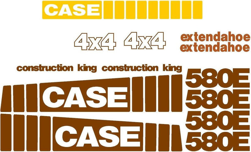 Case 580E Decal Set