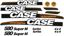 Case 580SM Decal Set