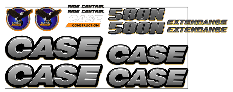 Case 580N Decal Set