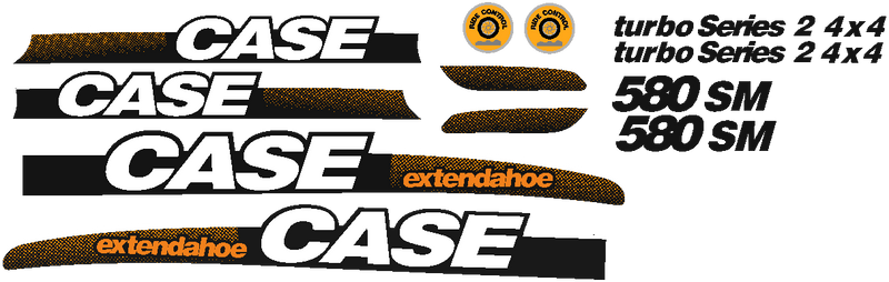 Case 580SM II Decal Set