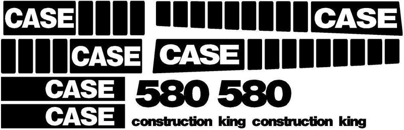 Case 580 Decal Set