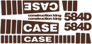Case 584D Decal Set