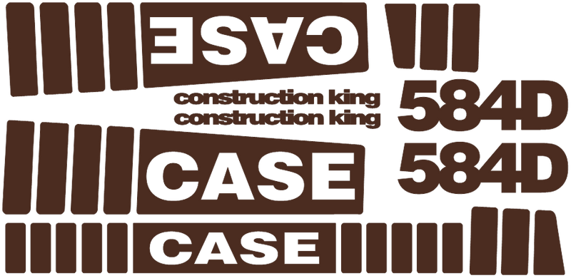 Case 584D Decal Set