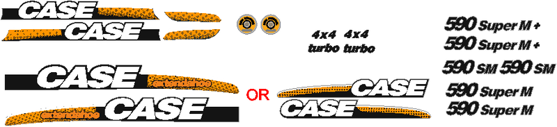 Case 590SM Decal Set