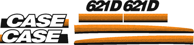 Case 621D Decal Set