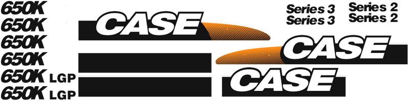 Case 650K LGP Decal Set