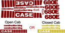 Case 680E Decal Set