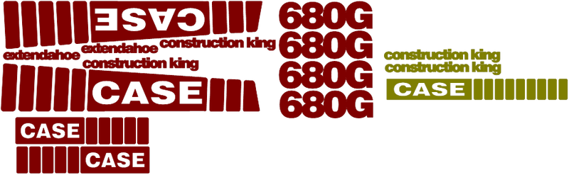 Case 680G Decal Set