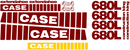 Case 680L Decal Set