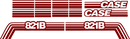 Case 821B Decal Set