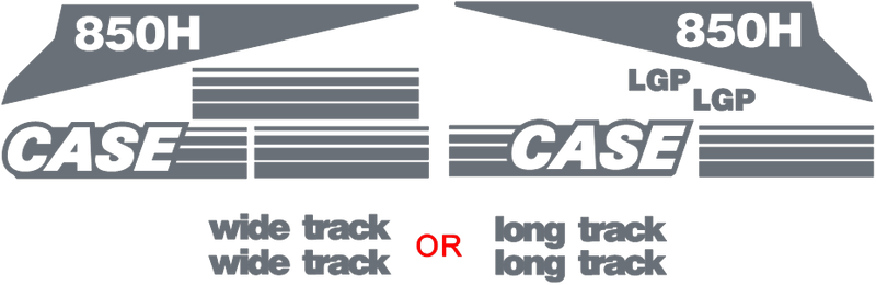 Case 850H LGP Decal Set