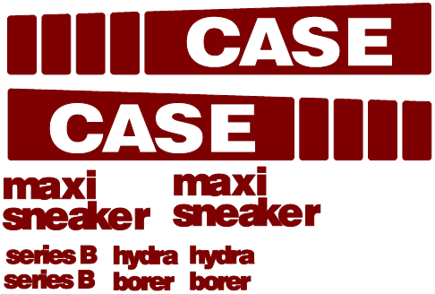 Case MAXI-SNEAKER B Decal Set