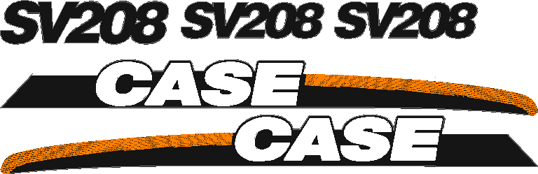 Case SV208 Decal Set
