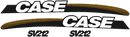 Case SV212  Decal Set