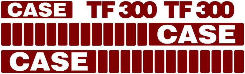 Case TF300 Decal Set