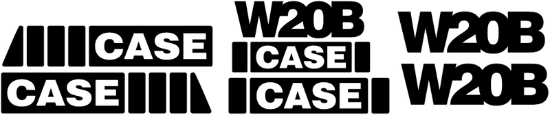 Case W20B Decal Set
